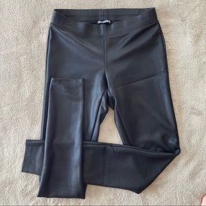 Express pleather/ fake leather legging XS